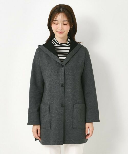 CORDIER / コルディア カーディガン・ボレロ | 【M~4Lサイズ】ソニアソフトジャージフーディコーディガン | 詳細1