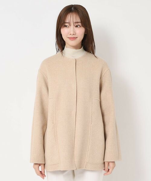 CORDIER / コルディア その他アウター | 【M~4Lサイズ/リバーシブル】ジーロンラムリバーコート | 詳細1