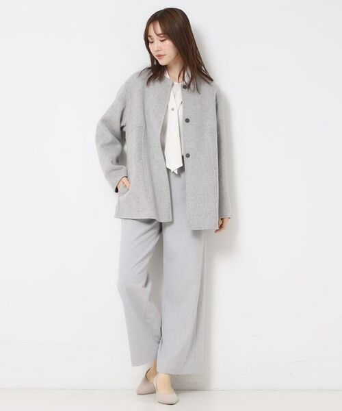 CORDIER / コルディア その他アウター | 【M~4Lサイズ/リバーシブル】ジーロンラムリバーコート | 詳細17