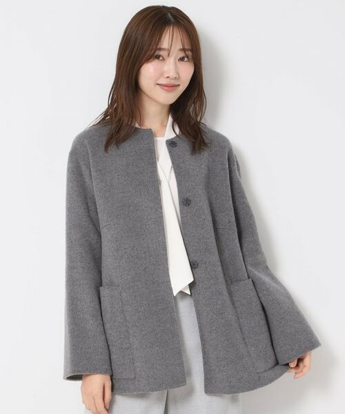 CORDIER / コルディア その他アウター | 【M~4Lサイズ/リバーシブル】ジーロンラムリバーコート | 詳細19