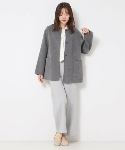 CORDIER / コルディア その他アウター | 【M~4Lサイズ/リバーシブル】ジーロンラムリバーコート | 詳細20