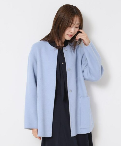 CORDIER / コルディア その他アウター | 【M~4Lサイズ/リバーシブル】ジーロンラムリバーコート | 詳細23