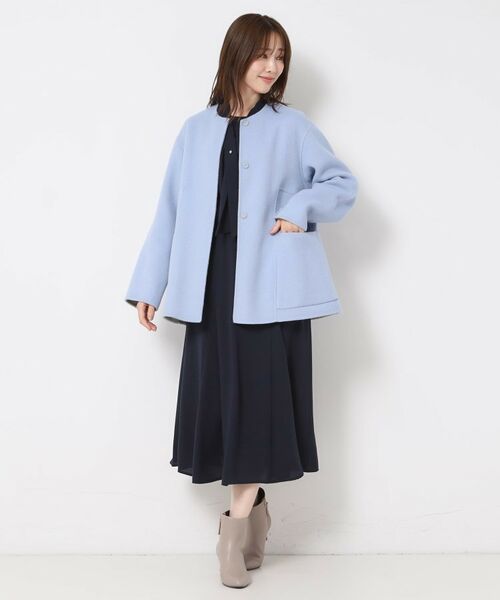 CORDIER / コルディア その他アウター | 【M~4Lサイズ/リバーシブル】ジーロンラムリバーコート | 詳細24