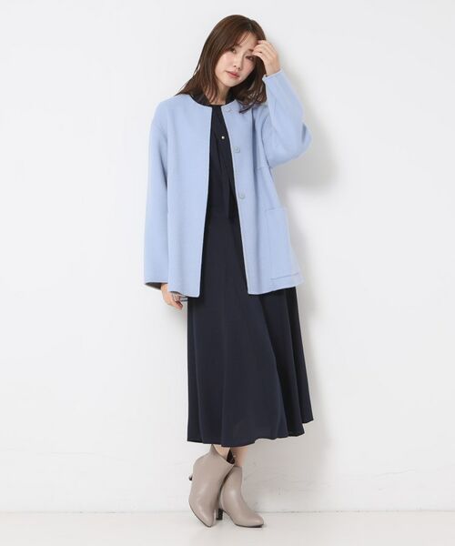 CORDIER / コルディア その他アウター | 【M~4Lサイズ/リバーシブル】ジーロンラムリバーコート | 詳細25