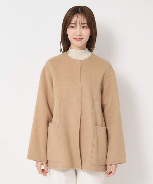 CORDIER / コルディア その他アウター | 【M~4Lサイズ/リバーシブル】ジーロンラムリバーコート | 詳細9