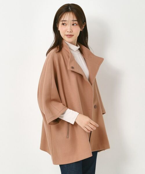 CORDIER / コルディア その他アウター | 【M～3Lサイズ】ソニアウールジャージポンチョ風ジャケット | 詳細18