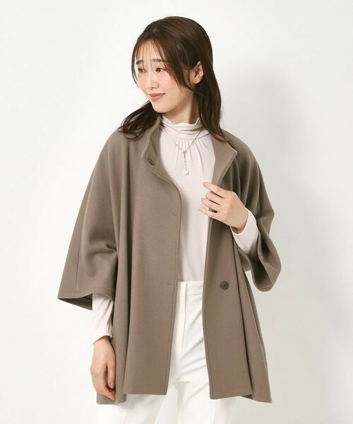 CORDIER / コルディア その他アウター | 【M～3Lサイズ】ソニアウールジャージポンチョ風ジャケット | 詳細22