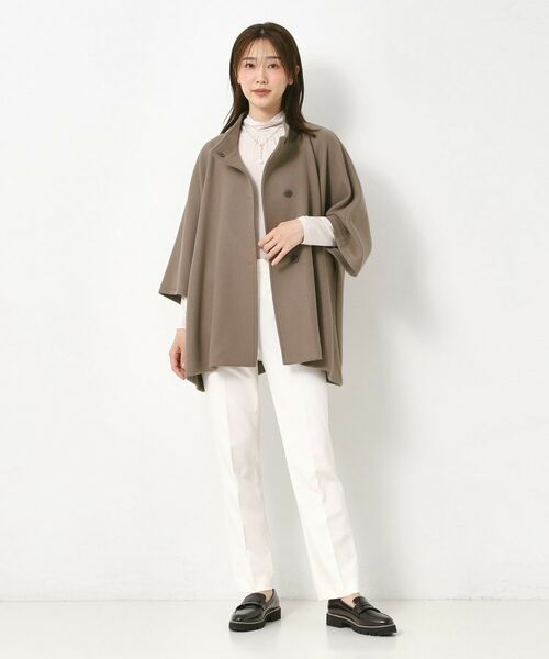 CORDIER / コルディア その他アウター | 【M～3Lサイズ】ソニアウールジャージポンチョ風ジャケット | 詳細23