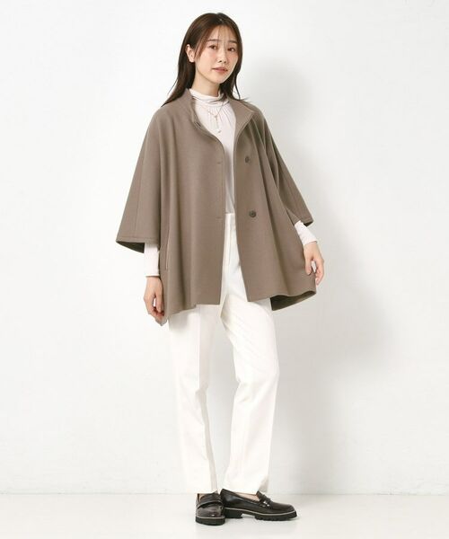 CORDIER / コルディア その他アウター | 【M～3Lサイズ】ソニアウールジャージポンチョ風ジャケット | 詳細24