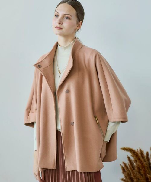 CORDIER / コルディア その他アウター | 【M～3Lサイズ】ソニアウールジャージポンチョ風ジャケット | 詳細28