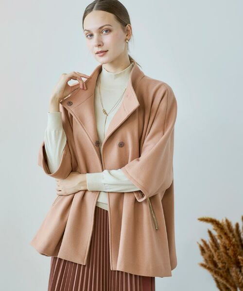 CORDIER / コルディア その他アウター | 【M～3Lサイズ】ソニアウールジャージポンチョ風ジャケット | 詳細29