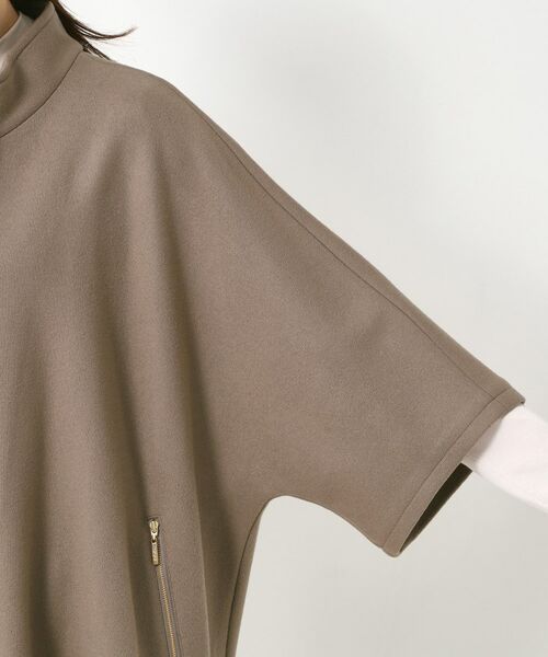 CORDIER / コルディア その他アウター | 【M～3Lサイズ】ソニアウールジャージポンチョ風ジャケット | 詳細5