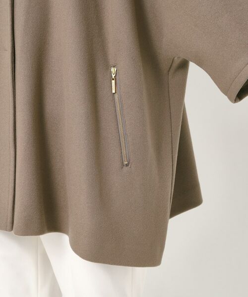 CORDIER / コルディア その他アウター | 【M～3Lサイズ】ソニアウールジャージポンチョ風ジャケット | 詳細7