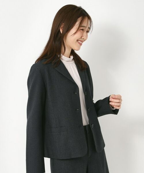 CORDIER / コルディア テーラードジャケット | 【セットアップ／ストレッチ】ツイード調テーラードジャケット | 詳細14