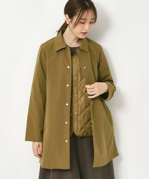 CORDIER / コルディア ステンカラーコート | 3シーズン着られるブライトアウター/取り外し可能ライナー付 | 詳細17