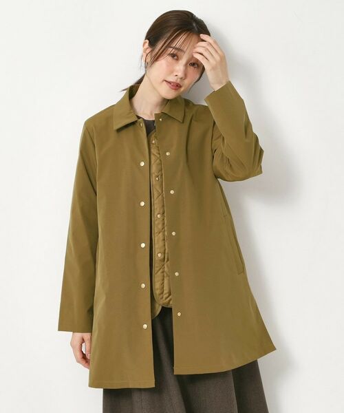 CORDIER / コルディア ステンカラーコート | 3シーズン着られるブライトアウター/取り外し可能ライナー付 | 詳細18