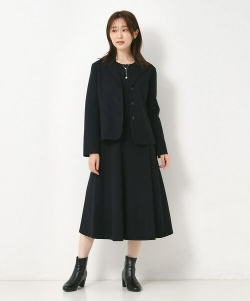 CORDIER / コルディア ミニ丈・ひざ丈ワンピース | 【M～3Lサイズ／セットアップ可／ストレッチ】ツイード調ワンピース | 詳細10