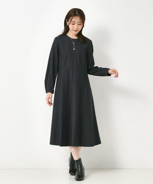 CORDIER / コルディア ミニ丈・ひざ丈ワンピース | 【M～3Lサイズ／セットアップ可／ストレッチ】ツイード調ワンピース | 詳細17