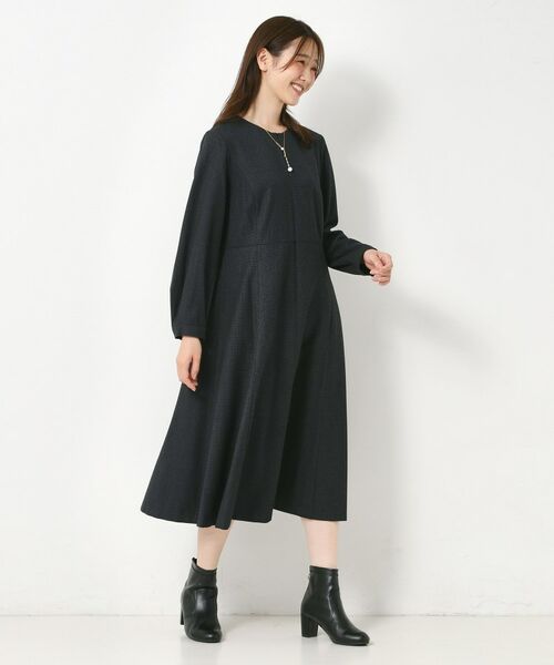 CORDIER / コルディア ミニ丈・ひざ丈ワンピース | 【M～3Lサイズ／セットアップ可／ストレッチ】ツイード調ワンピース | 詳細18