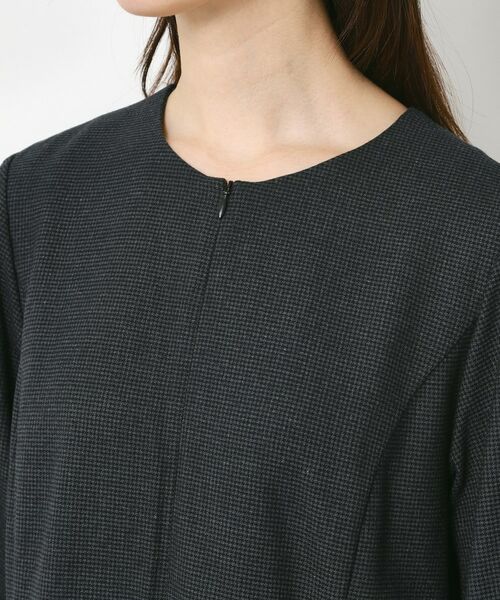 CORDIER / コルディア ミニ丈・ひざ丈ワンピース | 【M～3Lサイズ／セットアップ可／ストレッチ】ツイード調ワンピース | 詳細4