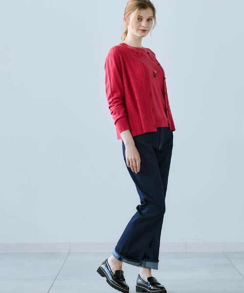 CORDIER / コルディア デニムパンツ | 【S～2Lサイズ】ハイパワーストレッチ ストレートデニム | 詳細30