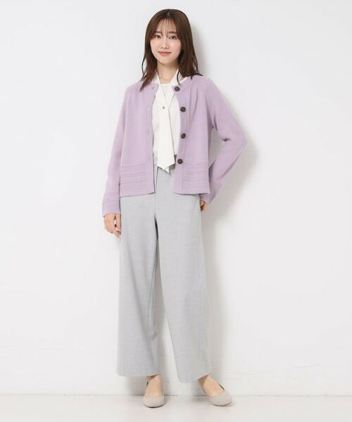 CORDIER / コルディア パンツ | 【S～4Lサイズ／ストレッチ】リッチスマートTR ワイドシルエットパンツ | 詳細10