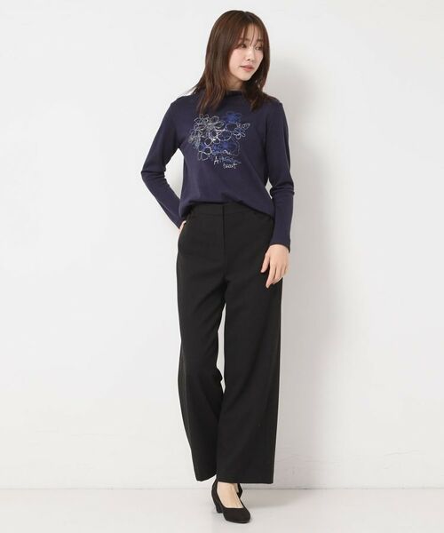 CORDIER / コルディア パンツ | 【S～4Lサイズ／ストレッチ】リッチスマートTR ワイドシルエットパンツ | 詳細14