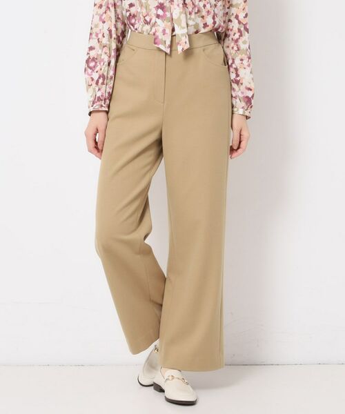 CORDIER / コルディア パンツ | 【S～4Lサイズ／ストレッチ】リッチスマートTR ワイドシルエットパンツ | 詳細17