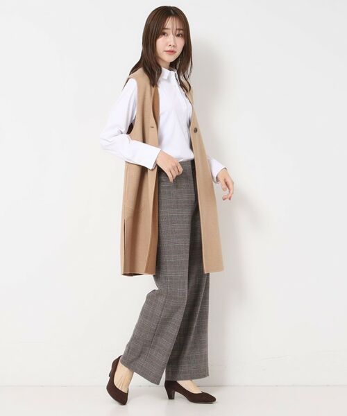 CORDIER / コルディア パンツ | 【S～4Lサイズ／ストレッチ】リッチスマートTR ワイドシルエットパンツ | 詳細23