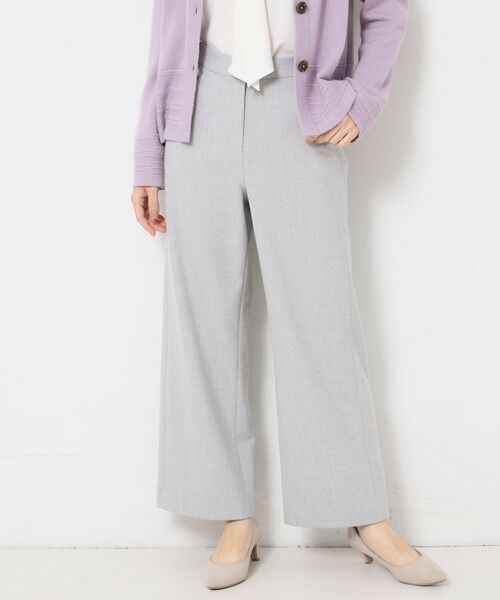 CORDIER / コルディア パンツ | 【S～4Lサイズ／ストレッチ】リッチスマートTR ワイドシルエットパンツ | 詳細9