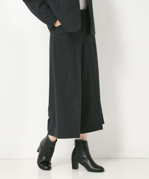 CORDIER / コルディア ショート・ハーフ・半端丈パンツ | 【M～4Lサイズ／セットアップ可／ストレッチ】ツイード調ガウチョパンツ | 詳細11