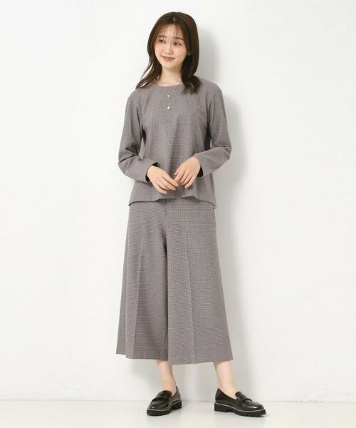 CORDIER / コルディア ショート・ハーフ・半端丈パンツ | 【M～4Lサイズ／セットアップ可／ストレッチ】ツイード調ガウチョパンツ | 詳細16