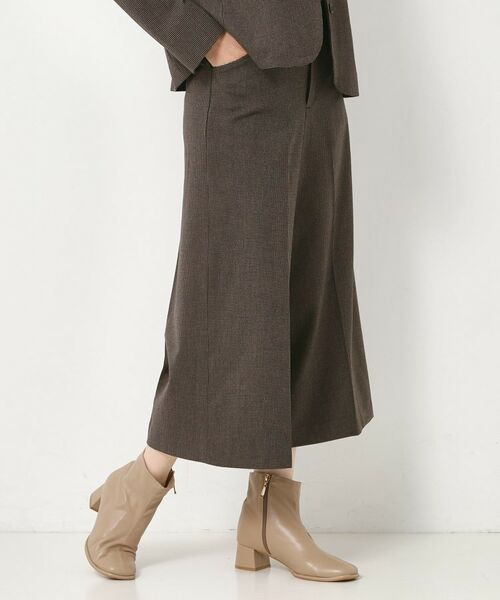 CORDIER / コルディア ショート・ハーフ・半端丈パンツ | 【M～4Lサイズ／セットアップ可／ストレッチ】ツイード調ガウチョパンツ | 詳細19