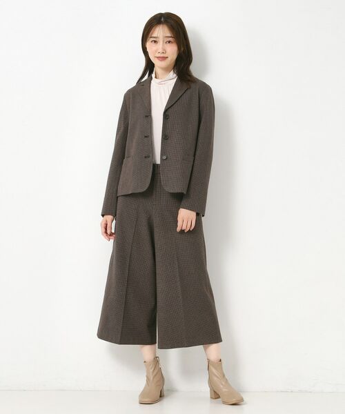 CORDIER / コルディア ショート・ハーフ・半端丈パンツ | 【M～4Lサイズ／セットアップ可／ストレッチ】ツイード調ガウチョパンツ | 詳細20