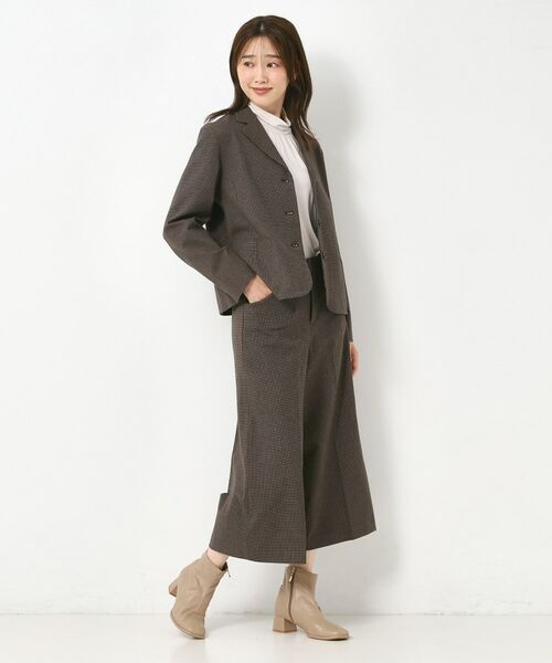 CORDIER / コルディア ショート・ハーフ・半端丈パンツ | 【M～4Lサイズ／セットアップ可／ストレッチ】ツイード調ガウチョパンツ | 詳細21