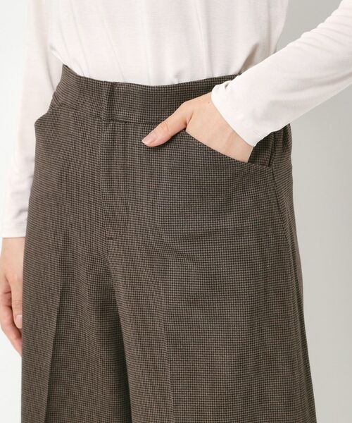 CORDIER / コルディア ショート・ハーフ・半端丈パンツ | 【M～4Lサイズ／セットアップ可／ストレッチ】ツイード調ガウチョパンツ | 詳細4