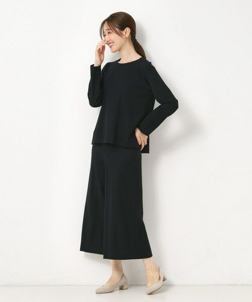 CORDIER / コルディア ショート・ハーフ・半端丈パンツ | 【M～4Lサイズ／セットアップ可／ストレッチ】ツイード調ガウチョパンツ | 詳細8