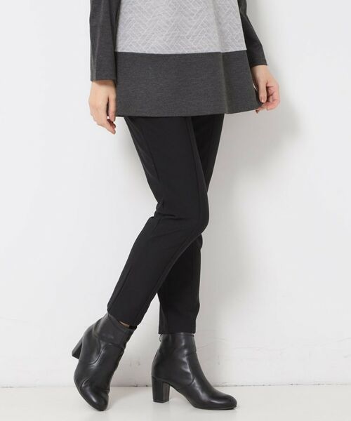 CORDIER/コルディア 【S～4Lサイズ／ストレッチ】スマートウォーム レギンスパンツ ブラック(019) 44(LL)