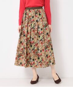 CORDIER / コルディア ロング・マキシ丈スカート | 【S～3Lサイズ／セットアップ】レーヌプリントスカート