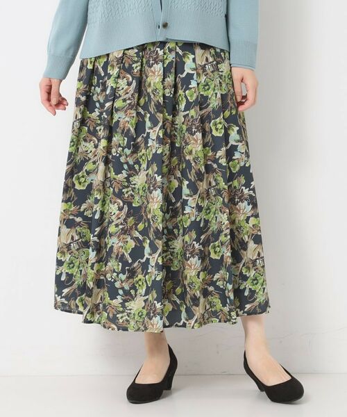 CORDIER / コルディア ロング・マキシ丈スカート | 【S～3Lサイズ／セットアップ】レーヌプリントスカート | 詳細10