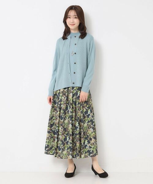 CORDIER / コルディア ロング・マキシ丈スカート | 【S～3Lサイズ／セットアップ】レーヌプリントスカート | 詳細11