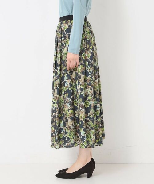 CORDIER / コルディア ロング・マキシ丈スカート | 【S～3Lサイズ／セットアップ】レーヌプリントスカート | 詳細2