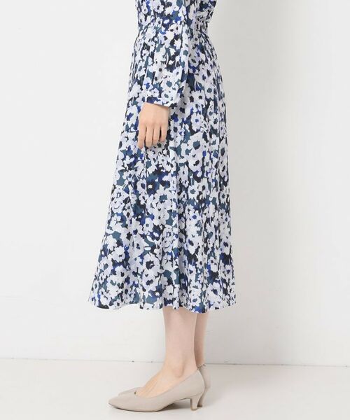 CORDIER / コルディア スカート | 【S~3Lサイズ/セットアップ】ソニアフラワープリント セミフレアスカート | 詳細2
