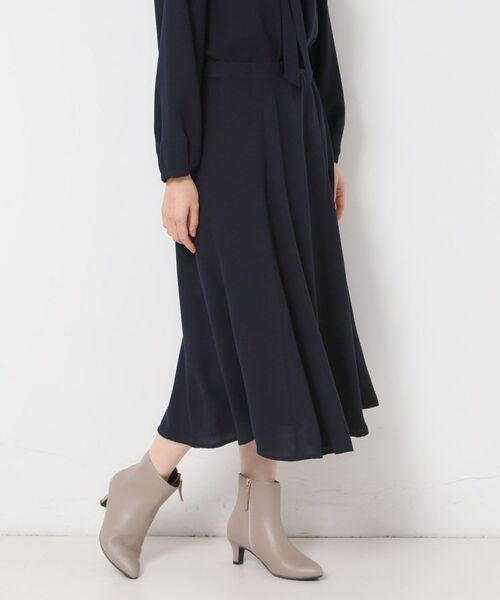 CORDIER / コルディア スカート | 【S~3Lサイズ/セットアップ】ソニアフラワープリント セミフレアスカート(ネイビー(094))