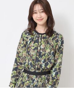 CORDIER / コルディア シャツ・ブラウス | 【M～3Lサイズ／セットアップ】レーヌプリントブラウス