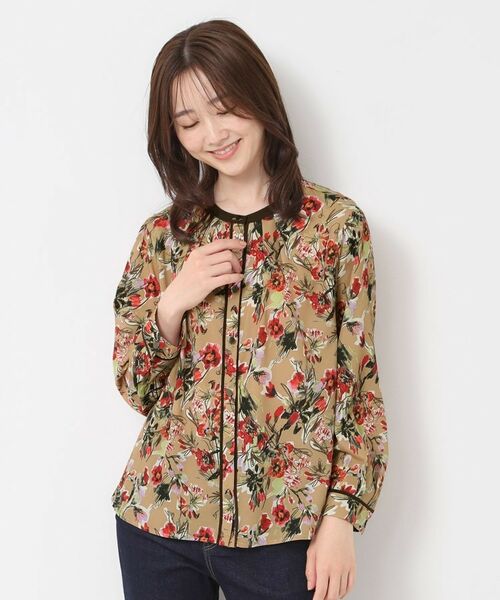 CORDIER / コルディア シャツ・ブラウス | 【M～3Lサイズ／セットアップ】レーヌプリントブラウス | 詳細11