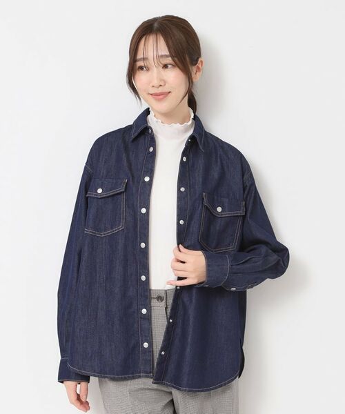 CORDIER / コルディア シャツ・ブラウス | 大人のカジュアルを格上げ ライトデニムシャツ | 詳細14