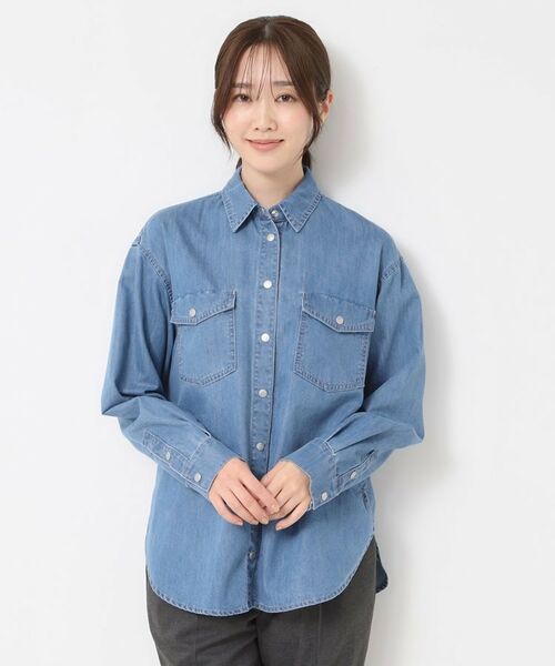 CORDIER / コルディア シャツ・ブラウス | 大人のカジュアルを格上げ ライトデニムシャツ | 詳細8