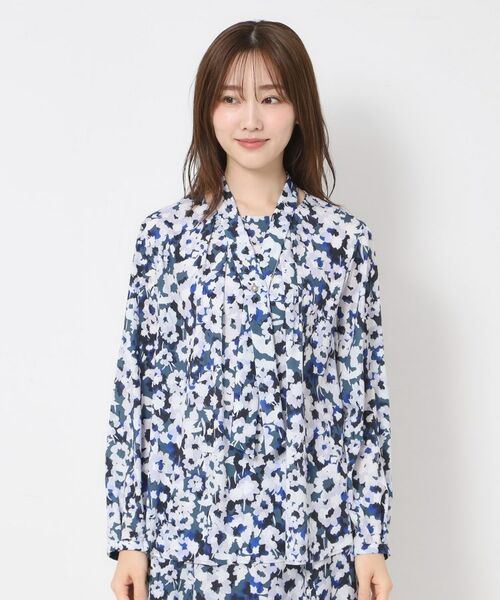 CORDIER / コルディア シャツ・ブラウス | 【M～3Lサイズ／セットアップ】ソニアフラワープリントブラウス | 詳細1