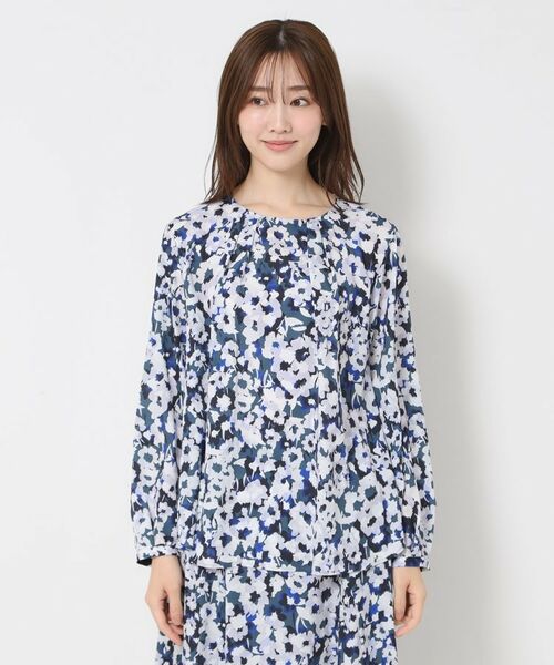 CORDIER / コルディア シャツ・ブラウス | 【M～3Lサイズ／セットアップ】ソニアフラワープリントブラウス | 詳細9